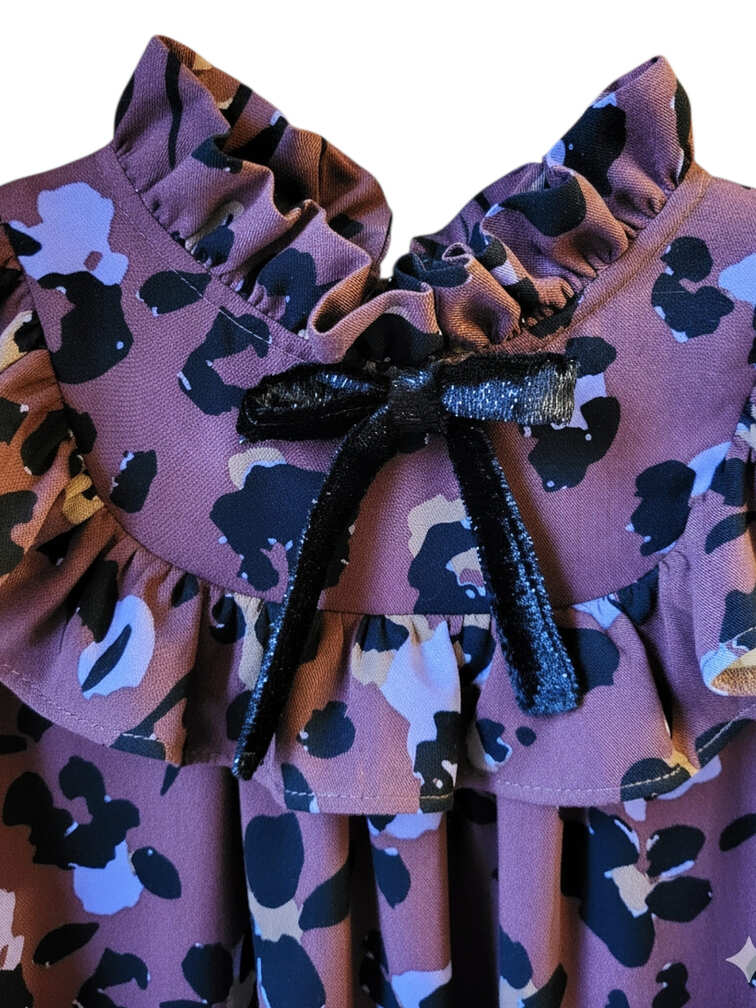 VISKOZES KLEITA AR VOLĀNIEM, COCO