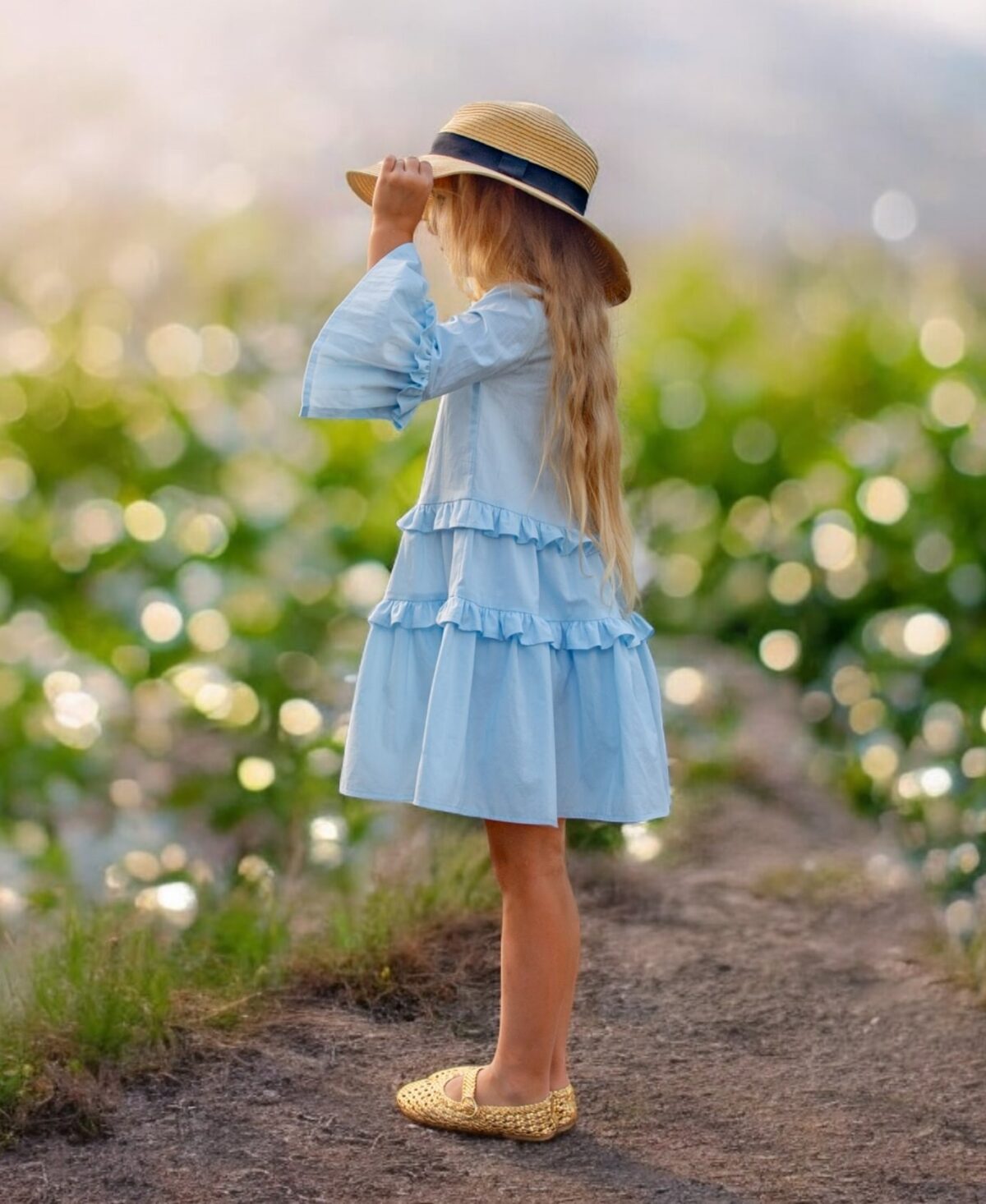 SHIRT DRESS WITH RUFFLES, ADELE