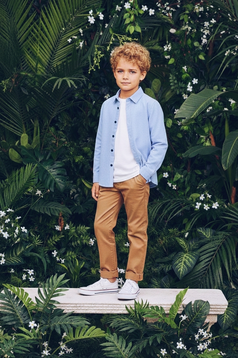 ZĒNU KREKLS 'SLIM FIT', ZILS